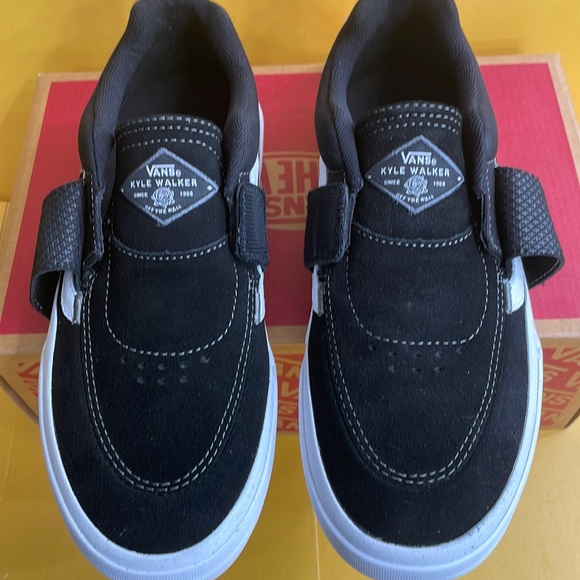 Vans Kyle Walker pro 2 black and white Velcro straps slip on - Picture 4 of 11